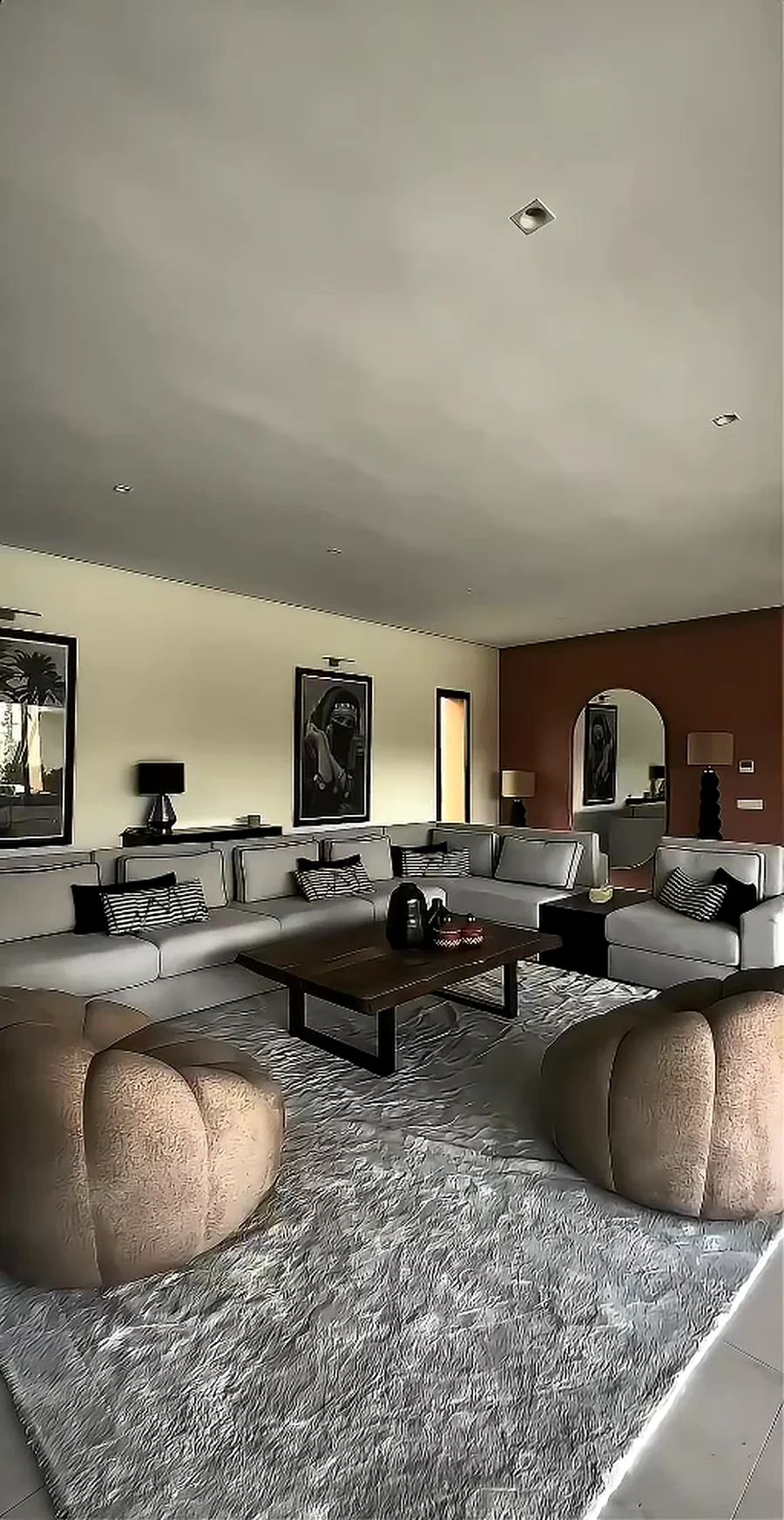 Grand salon contemporain