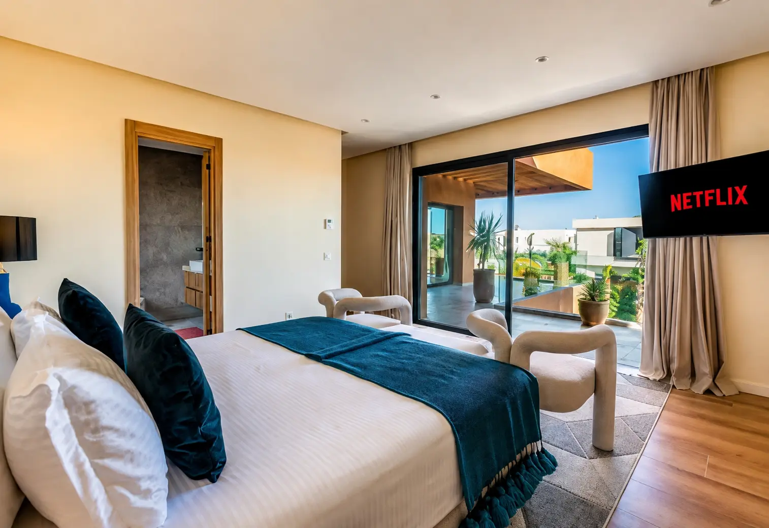 Chambre bleue