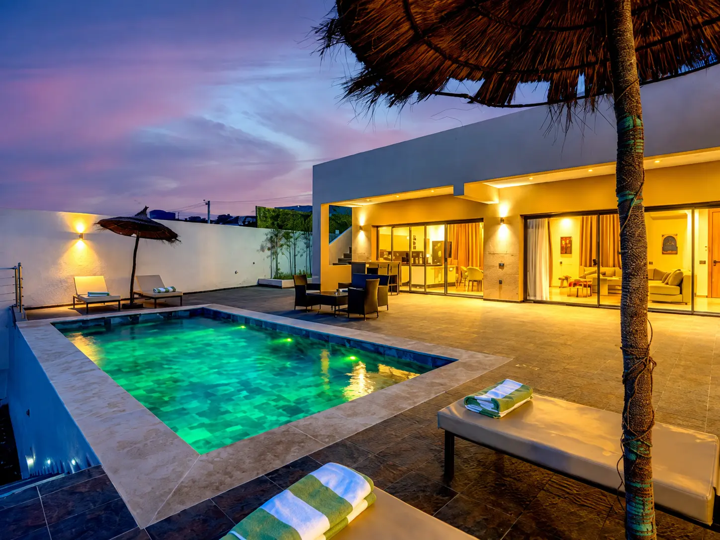 Piscine de nuit